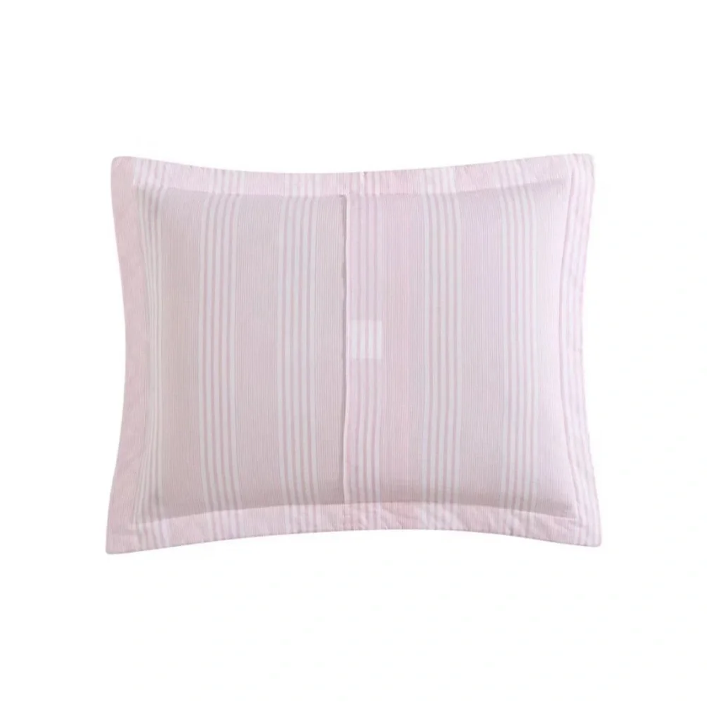 3pc Coquette KING Cotton Quilt Set Pink Bedford Laura Ashley